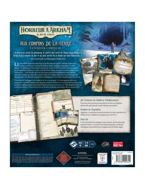 horreur à arkham jce : aux confins de la terre - extension campagne plateau