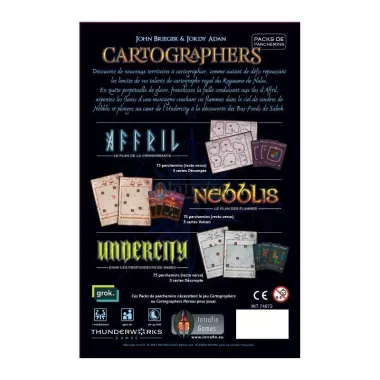 Cartographers : Pack de parchemins - Extension - matériel