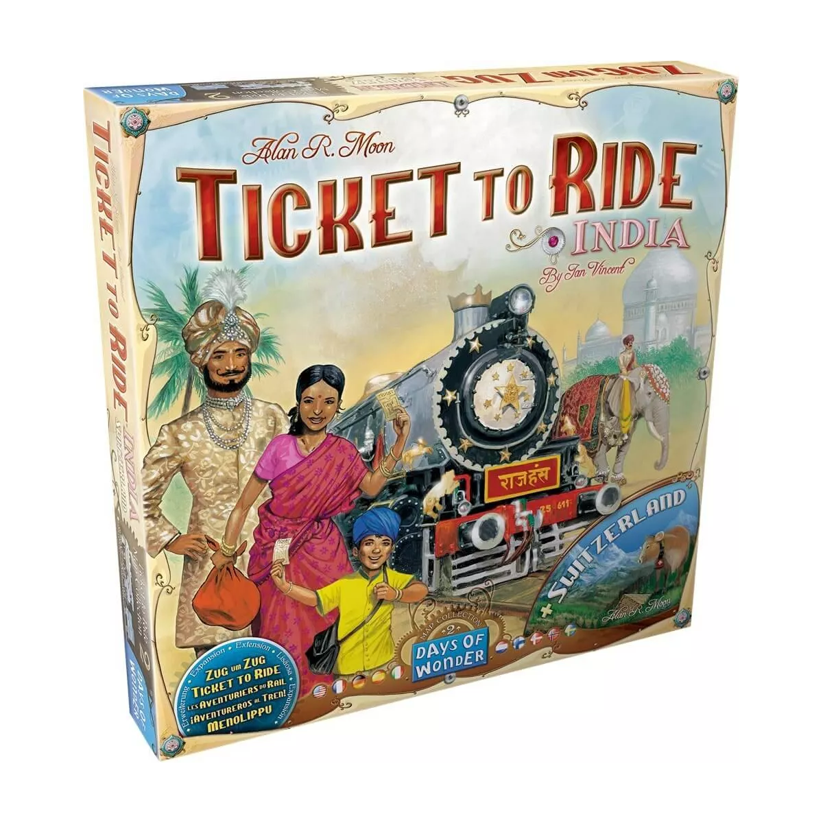 les aventuriers du rail : inde / suisse - extension boîte