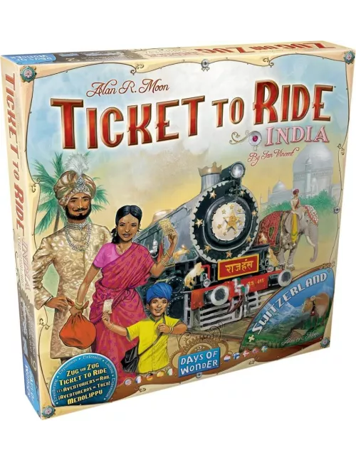 les aventuriers du rail : inde / suisse - extension boîte