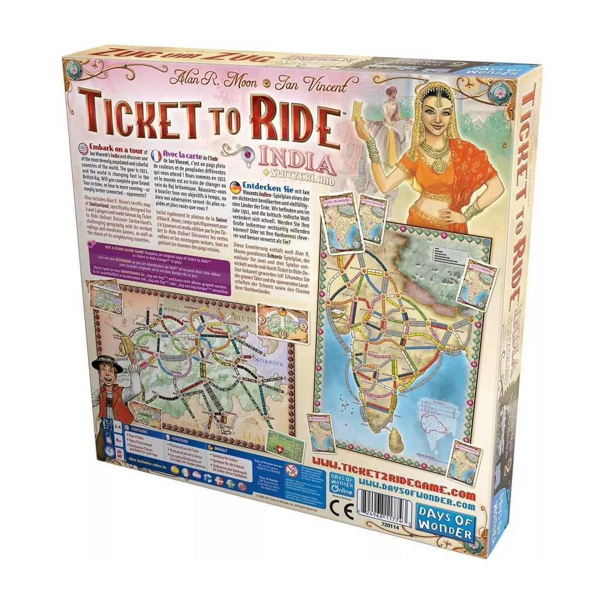 les aventuriers du rail : inde / suisse - extension exemple 2