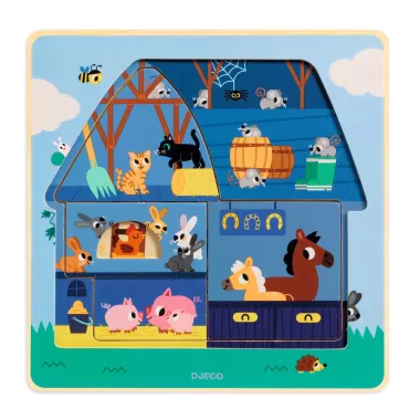 Puzzle Chez Moo - 12 pièces - Puzzle - Ludum.fr