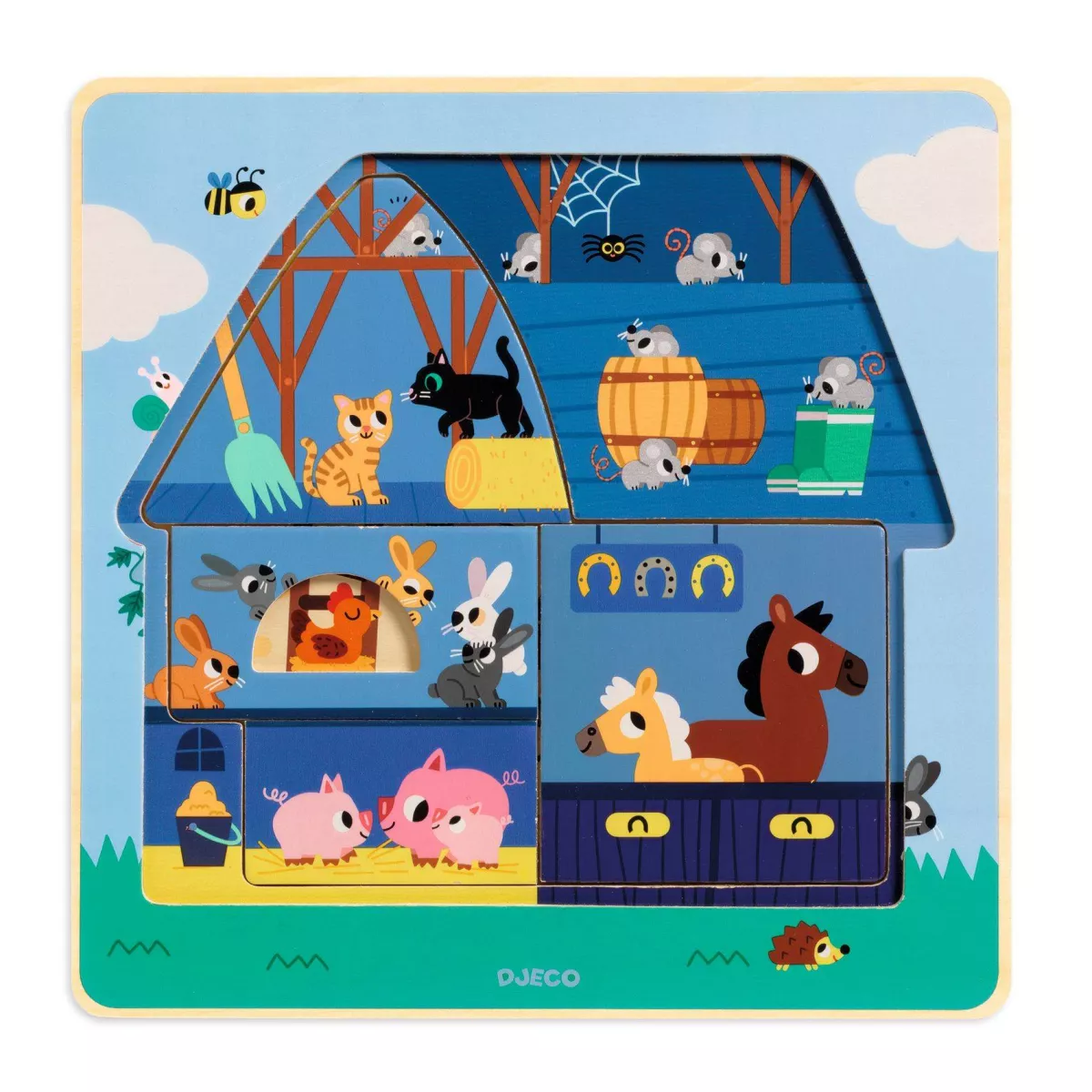 Puzzle Chez Moo - 12 pièces - Puzzle - Ludum.fr