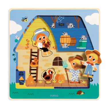 puzzle chez moo - 12 pièces puzzle
