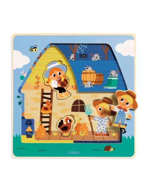puzzle chez moo - 12 pièces puzzle