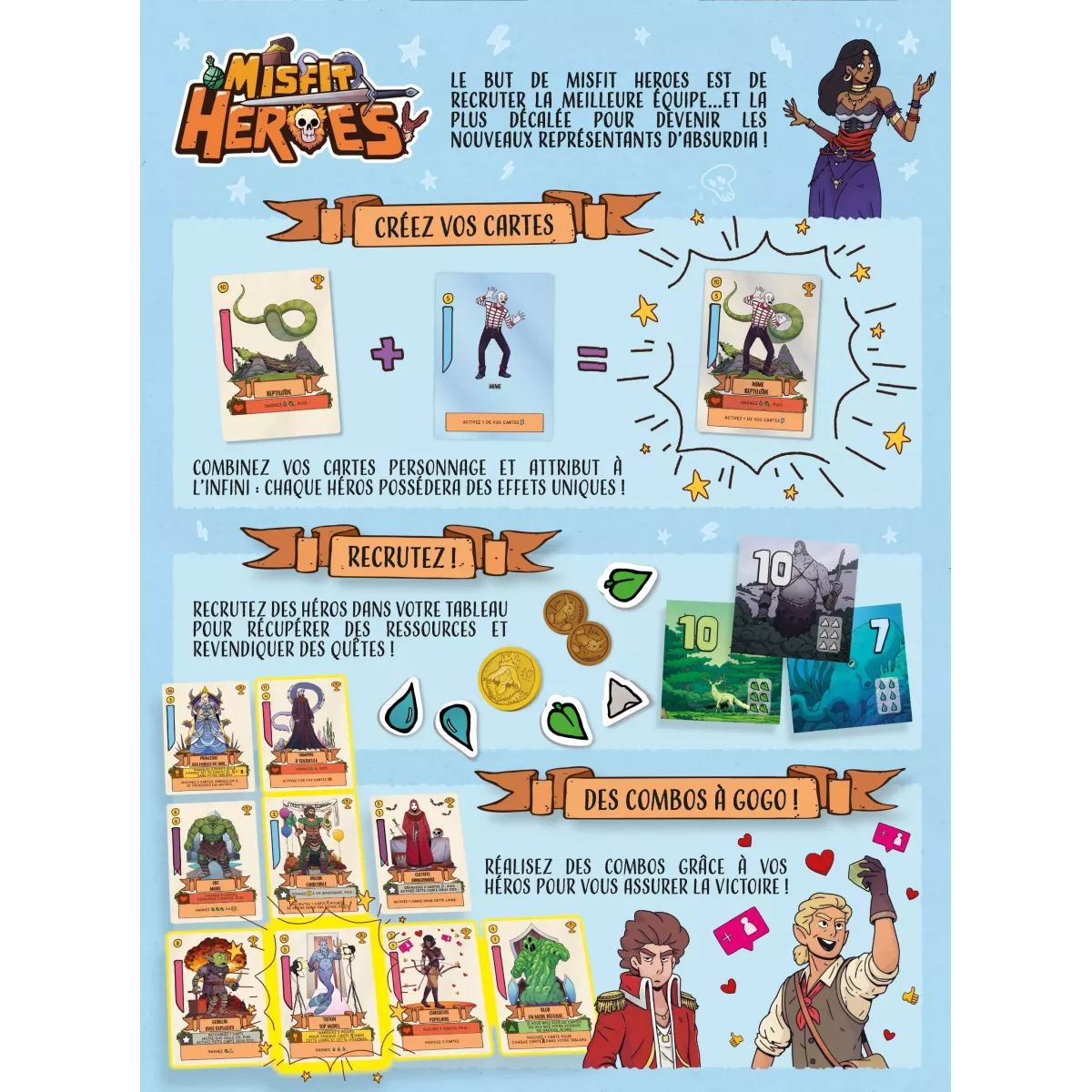 Misfit Heroes - Jeu de société - Gigamic - Ludum.fr