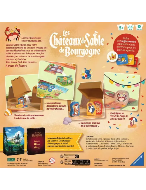 Les Châteaux de Sable de Bourgogne - Jeu de société - Ravensburger - Ludum.fr