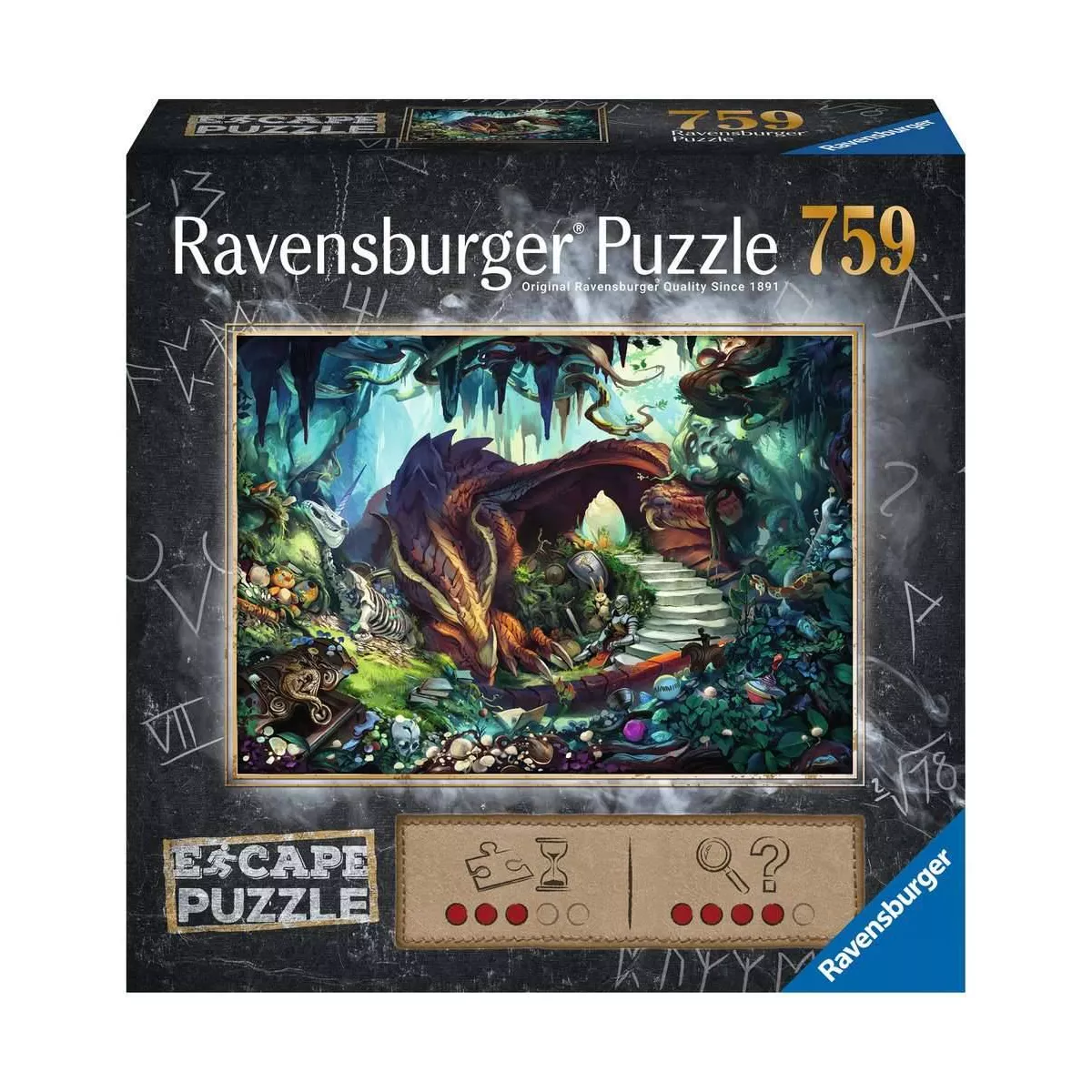 escape puzzle la grotte du dragon - 759 pièces puzzle