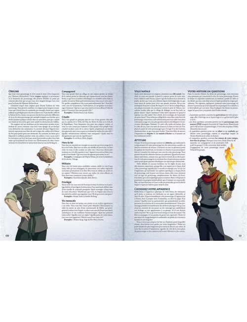 avatar légendes : le jeu de rôle officiel exemple 1