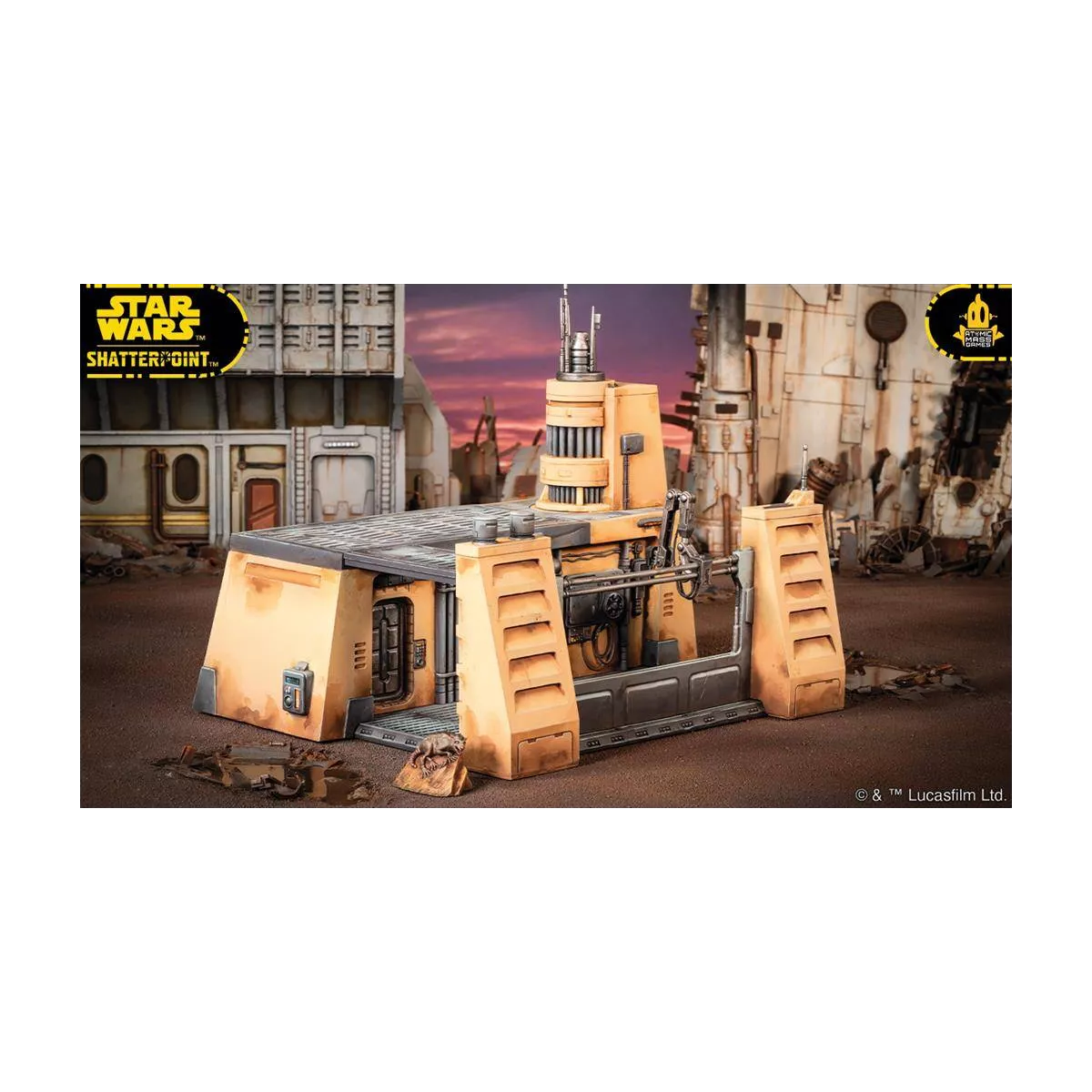 star wars : shatterpoint : maintenance bay terrain pack - extension exemple 1