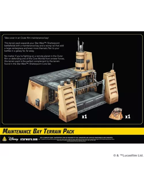 star wars : shatterpoint : maintenance bay terrain pack - extension exemple 2
