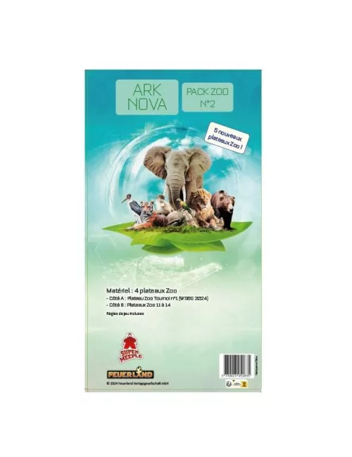 Ark Nova : Pack Zoo n°2 Plateau zoo recto/verso - Extension 