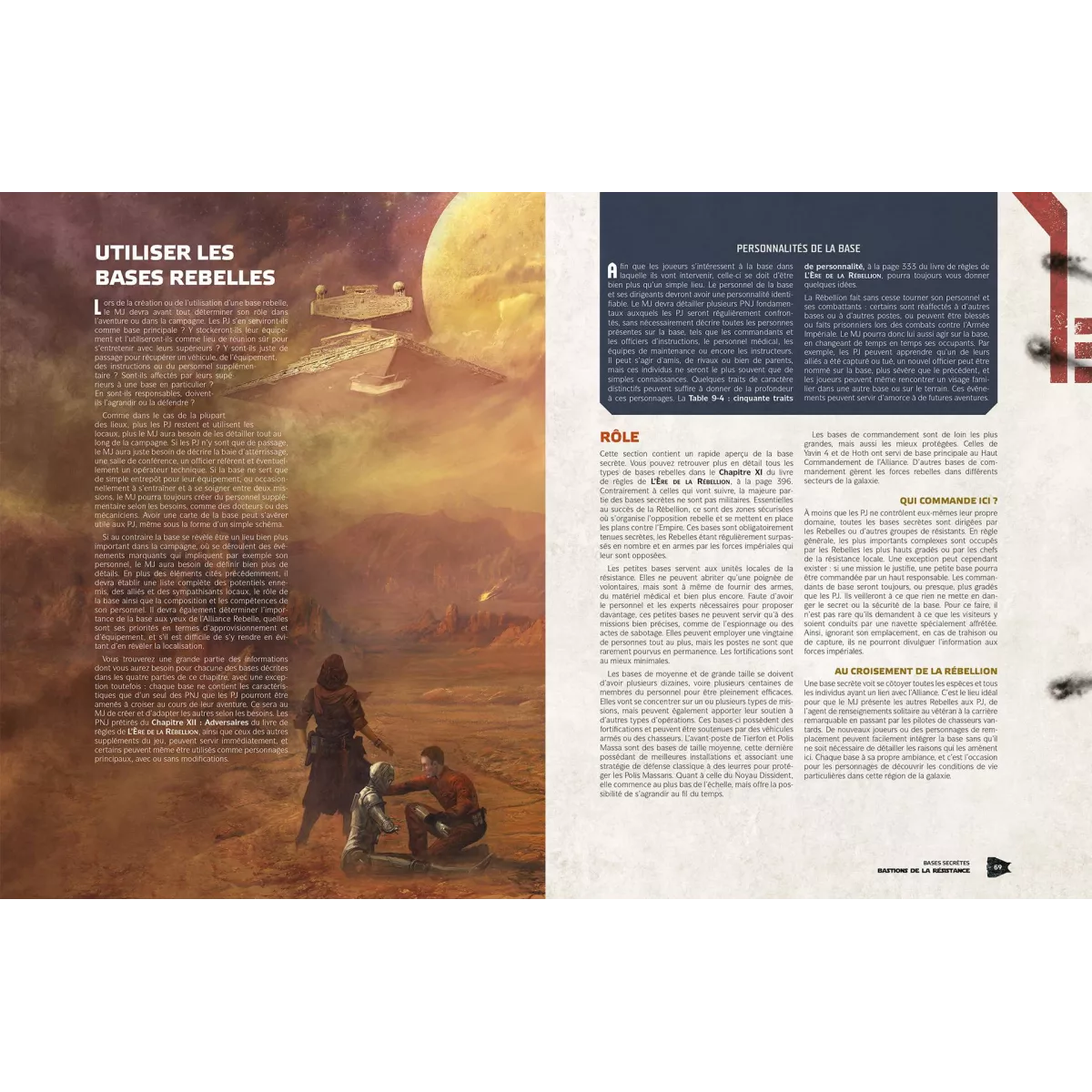 star wars l'ère de la rébellion : bastions de la résistance exemple 1