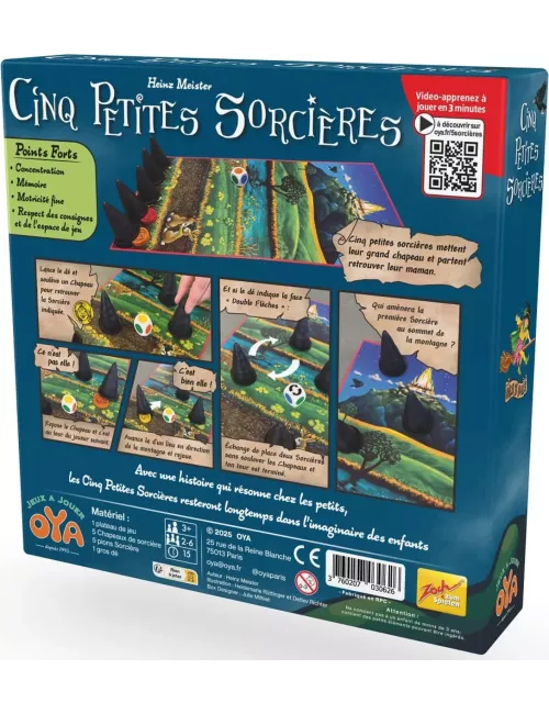 Cinq Petites Sorcières dos boîte