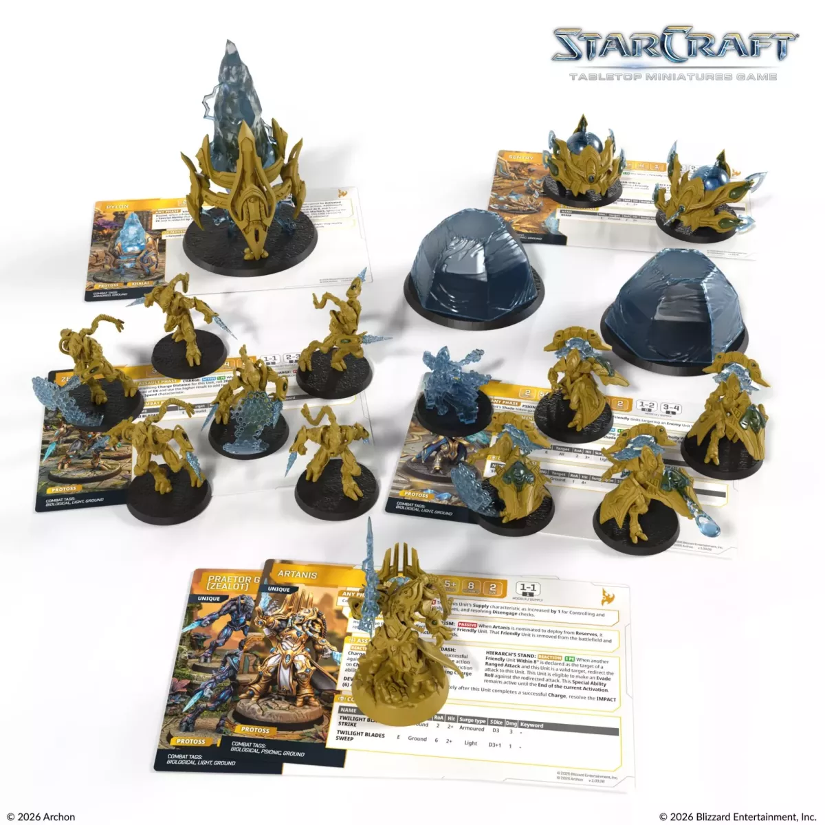 StarCraft - Tabletop Miniatures Game : Protoss Starter Set Founders Edition - Version Anglaise 