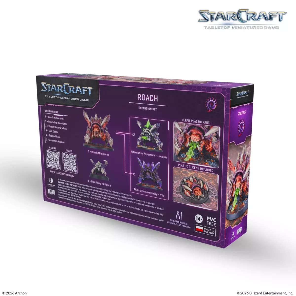 StarCraft - Tabletop Miniatures Game - Roach - Zerg Expansion Set - Version Anglaise 