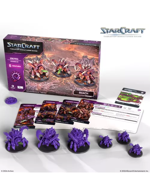 StarCraft - Tabletop Miniatures Game - Roach - Zerg Expansion Set - Version Anglaise 