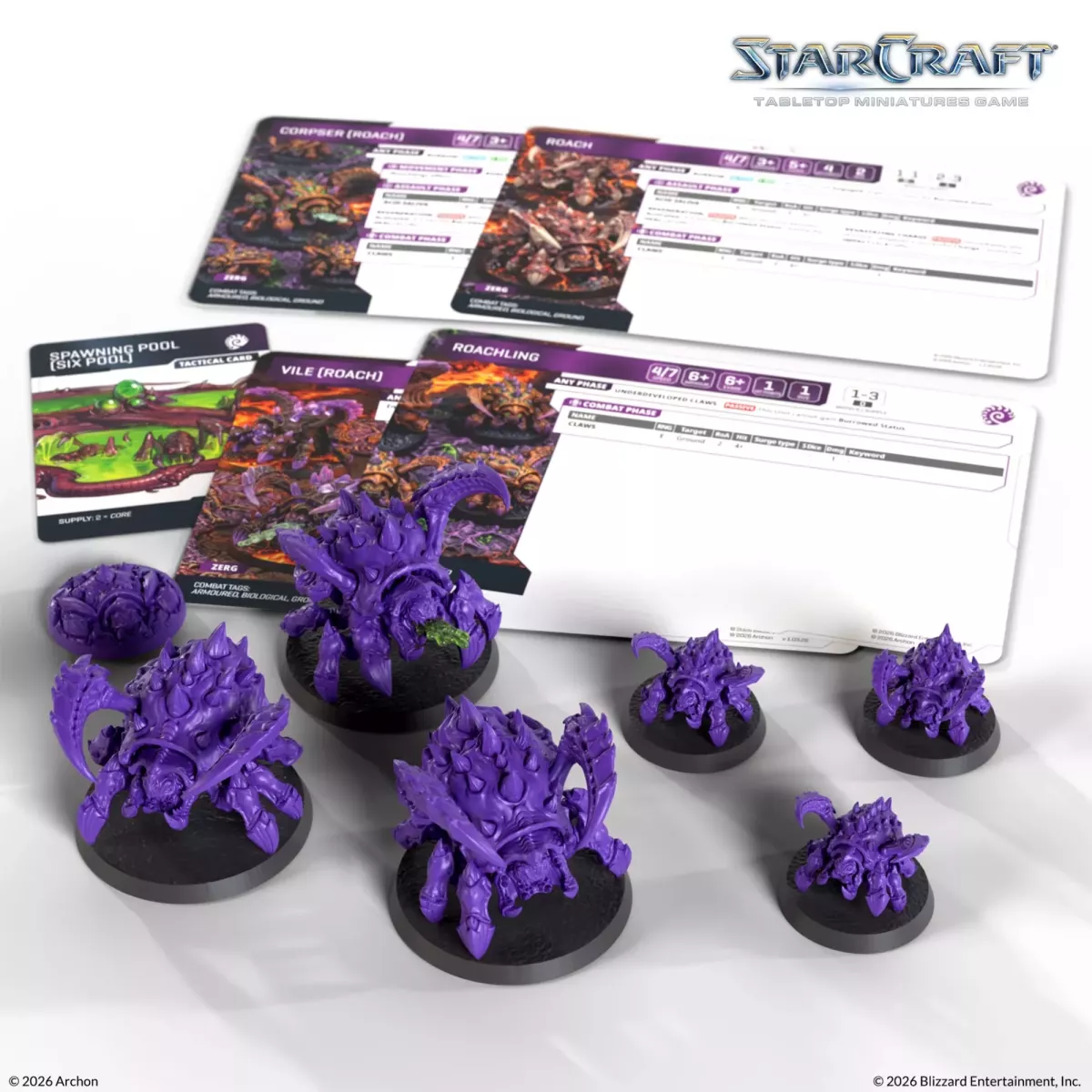 StarCraft - Tabletop Miniatures Game - Roach - Zerg Expansion Set - Version Anglaise 