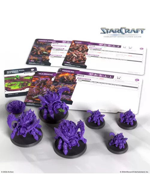 StarCraft - Tabletop Miniatures Game - Roach - Zerg Expansion Set - Version Anglaise 