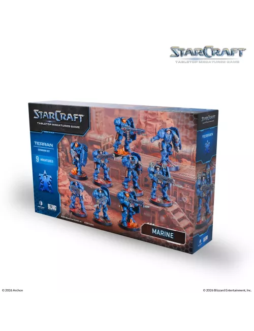StarCraft - Tabletop Miniatures Game - Marine - Terran Expansion Set - Version Anglaise 