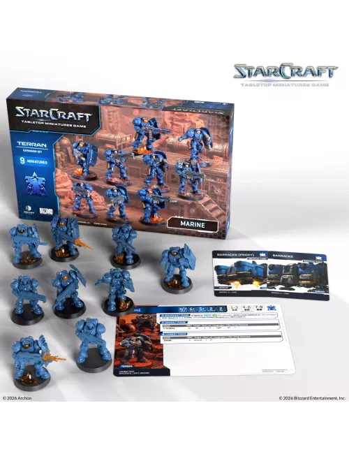 StarCraft - Tabletop Miniatures Game - Marine - Terran Expansion Set - Version Anglaise 