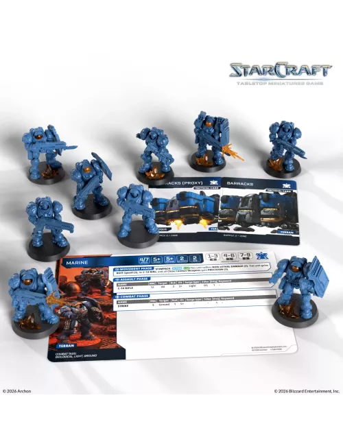 StarCraft - Tabletop Miniatures Game - Marine - Terran Expansion Set - Version Anglaise 