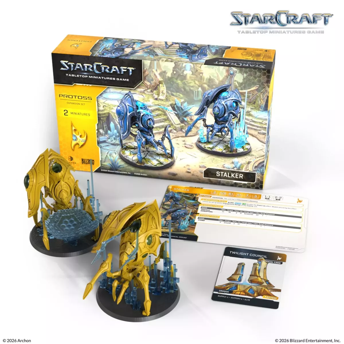 StarCraft - Tabletop Miniatures Game - Stalker - Protoss Expansion Set - Version Anglaise 