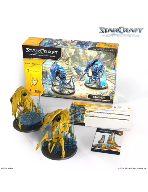 StarCraft - Tabletop Miniatures Game - Stalker - Protoss Expansion Set - Version Anglaise 