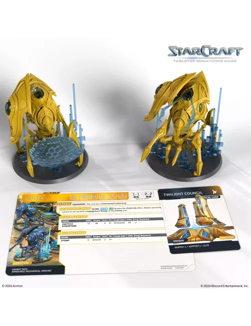 StarCraft - Tabletop Miniatures Game - Stalker - Protoss Expansion Set - Version Anglaise 
