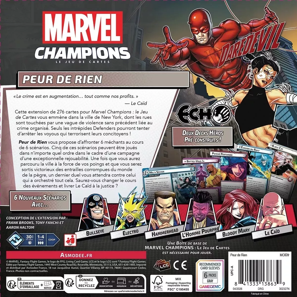 Marvel Champions : Peur De Rien - Extension
