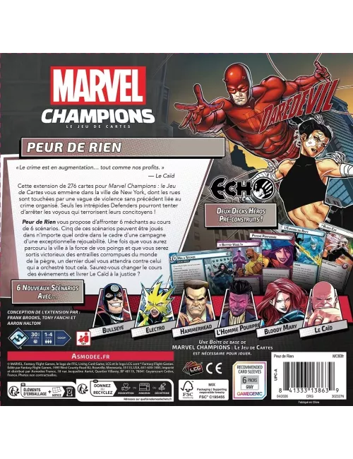Marvel Champions : Peur De Rien - Extension
