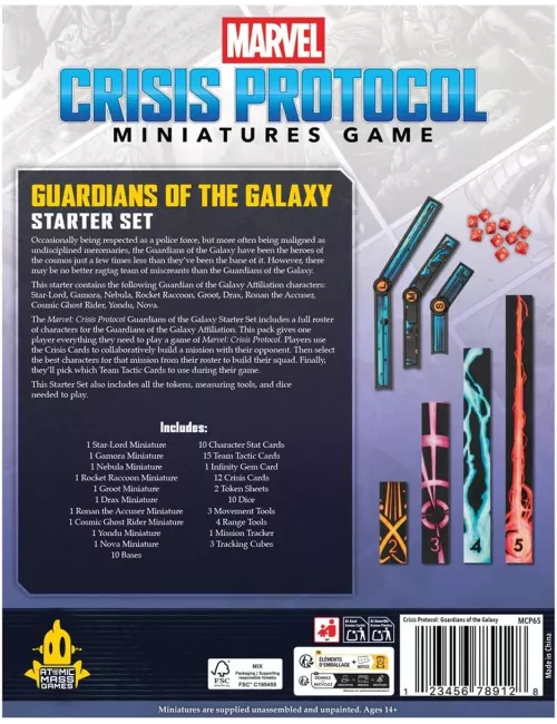 Marvel Crisis Protocol : Guardians of the Galaxy - Starter Set - Version Anglaise