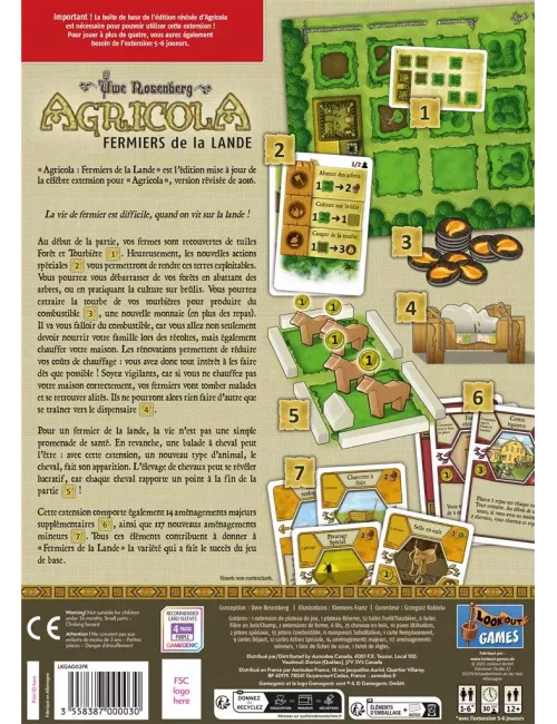 Agricola : Fermiers de la Lande - ExtensionGestion & Optimisation