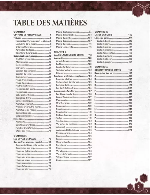 5E Compatible - Les Arcanes de la magie Vol 1