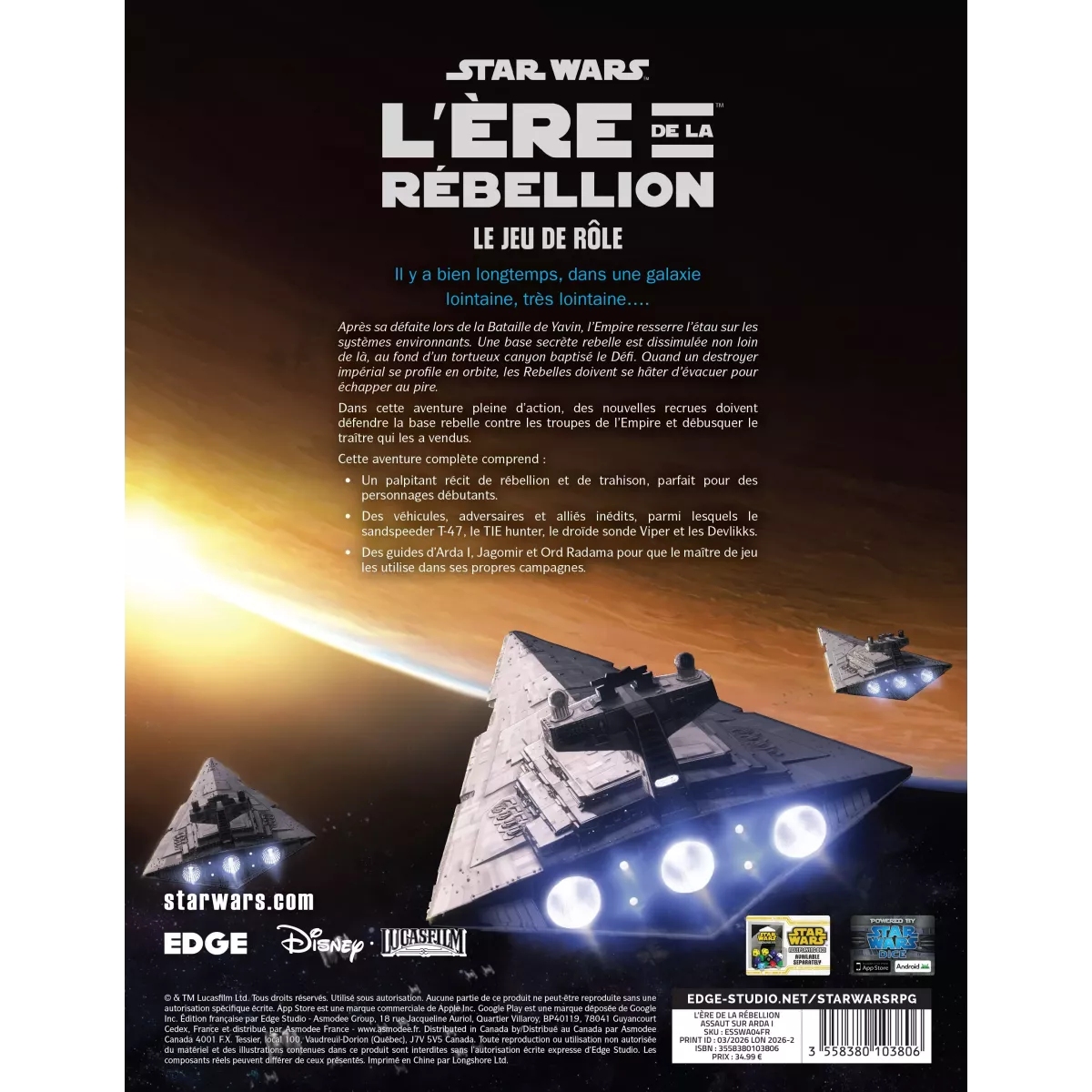 Star Wars L'Ère de la Rébellion : Assaut sur Arda 1