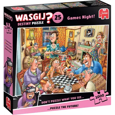 Puzzle Wasgij Destiny - 25 : Soirée De Jeux ! - 1000 Pièces