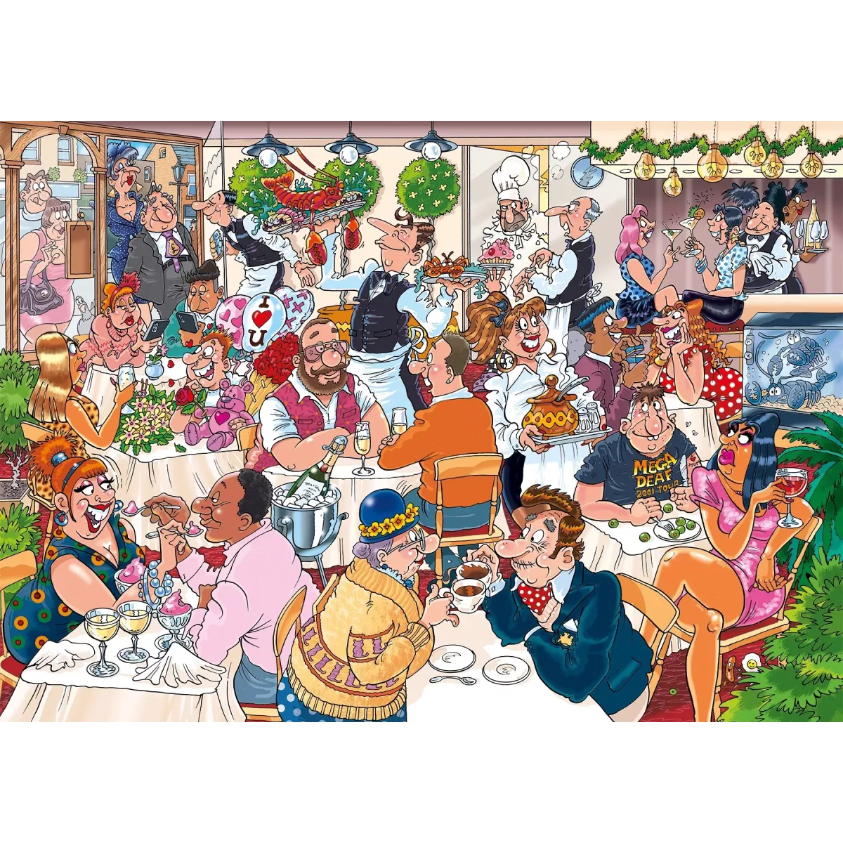 Puzzle Wasgij Mystery - 26 : Saint-Valentin ! - 1000 Pièces