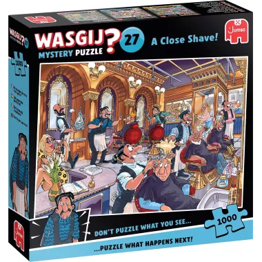 Puzzle Wasgij Mystery - 27 : Un Rasage De Très Très Près ! - 1000 Pièces