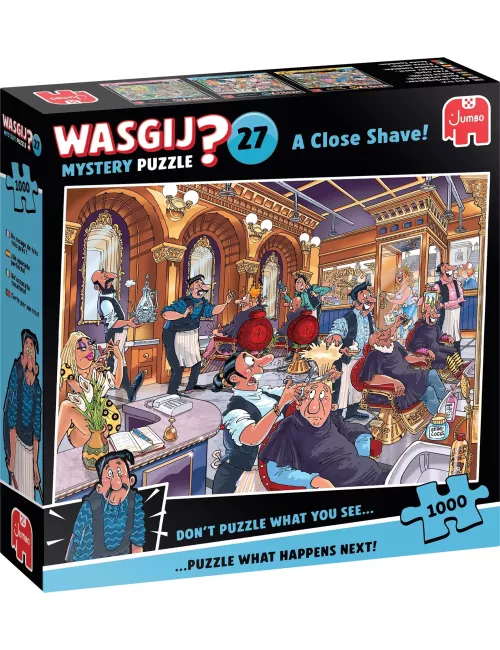 Puzzle Wasgij Mystery - 27 : Un Rasage De Très Très Près ! - 1000 Pièces