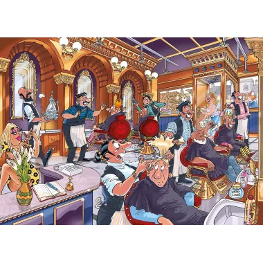 Puzzle Wasgij Mystery - 27 : Un Rasage De Très Très Près ! - 1000 Pièces