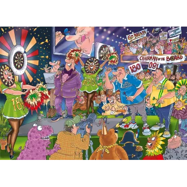 Puzzle Wasgij Mystery - 30 : En Plein Dans Le Mille ! - 1000 Pièces