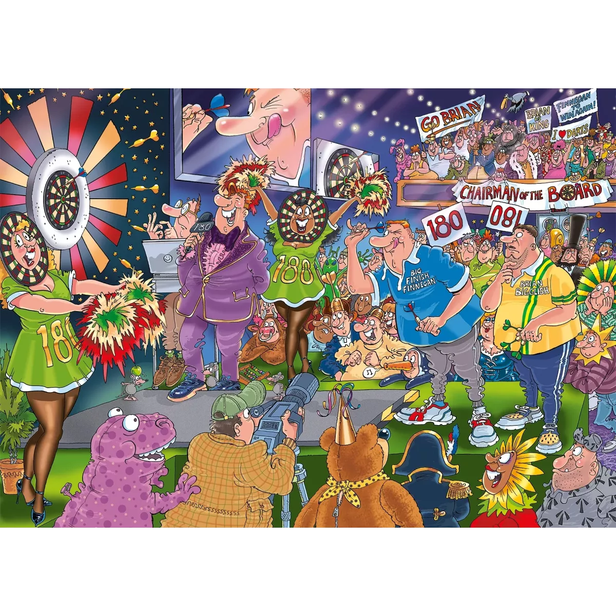 Puzzle Wasgij Mystery - 30 : En Plein Dans Le Mille ! - 1000 Pièces