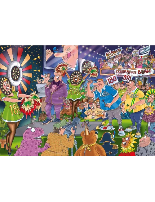 Puzzle Wasgij Mystery - 30 : En Plein Dans Le Mille ! - 1000 Pièces