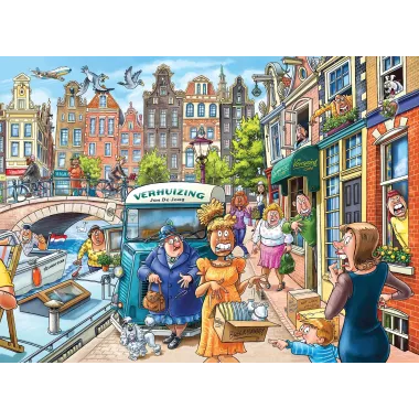 Puzzle Wasgij Original - 45 : La Journée Du Déménagement ! - 1000 Pièces