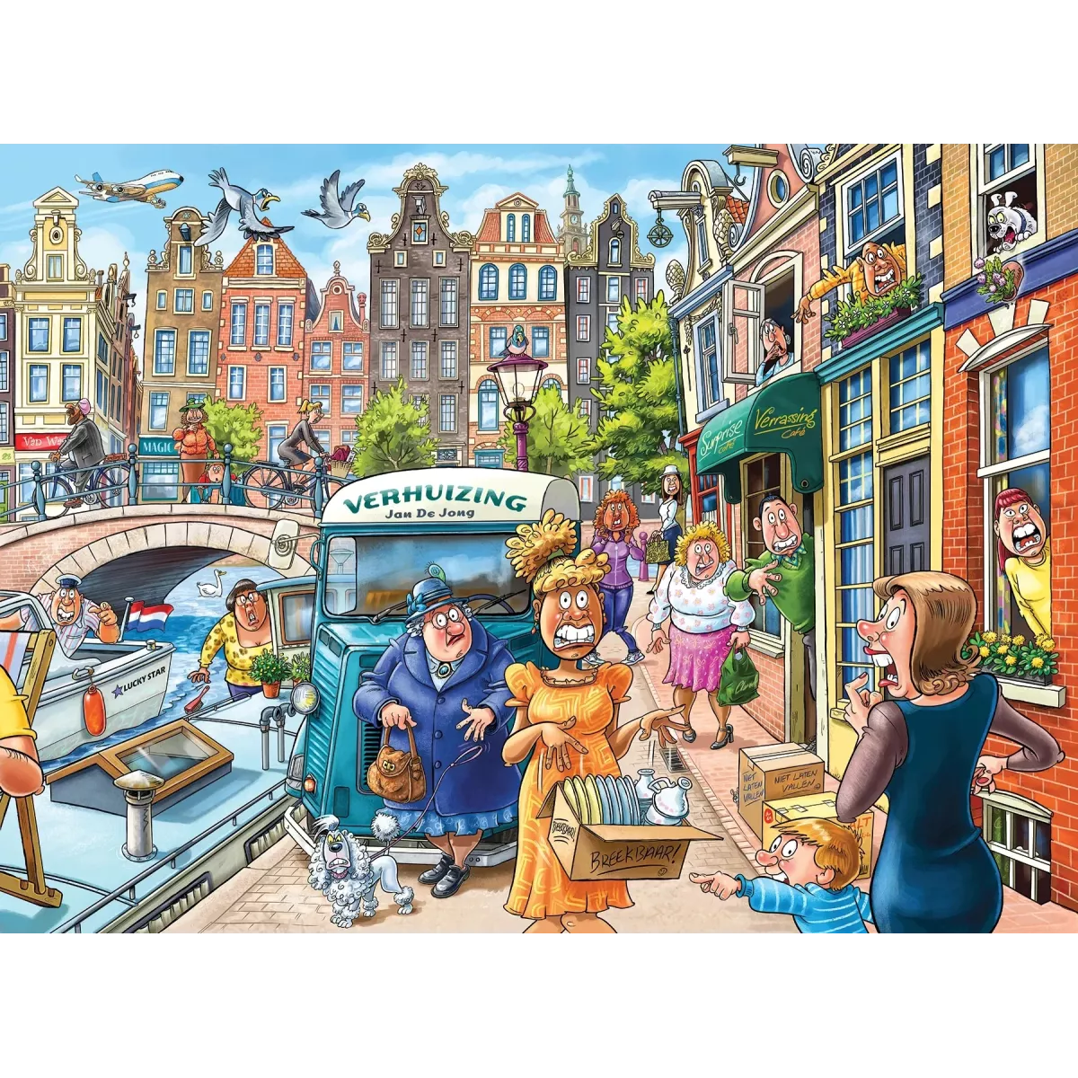 Puzzle Wasgij Original - 45 : La Journée Du Déménagement ! - 1000 Pièces