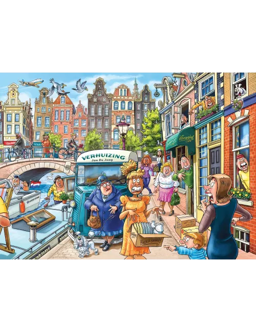 Puzzle Wasgij Original - 45 : La Journée Du Déménagement ! - 1000 Pièces