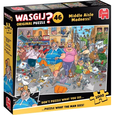 Puzzle Wasgij Original - 46 : Frénésie D’achat Dans L’allée Centrale ! - 1000 Pièces