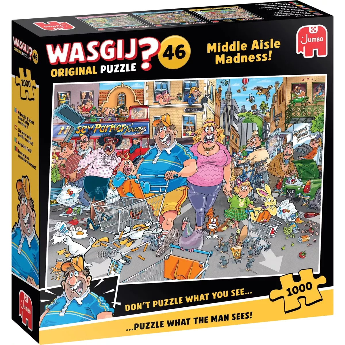 Puzzle Wasgij Original - 46 : Frénésie D’achat Dans L’allée Centrale ! - 1000 Pièces