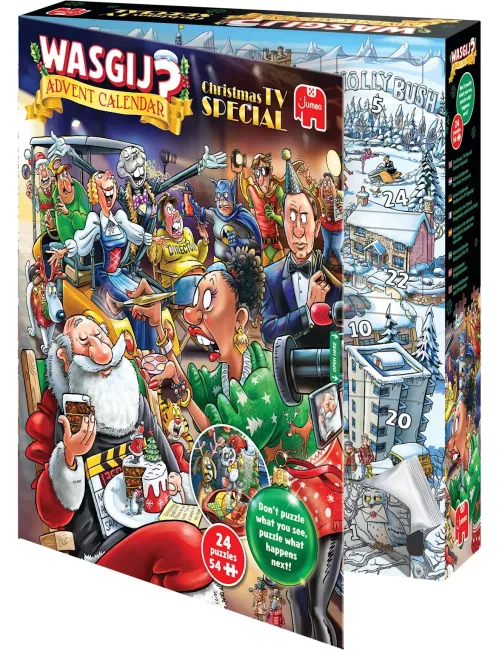 Puzzle Wasgij Calendrier De L'avent 2026 : Programme Spécial De Noël - 24 puzzles de 54 pièces