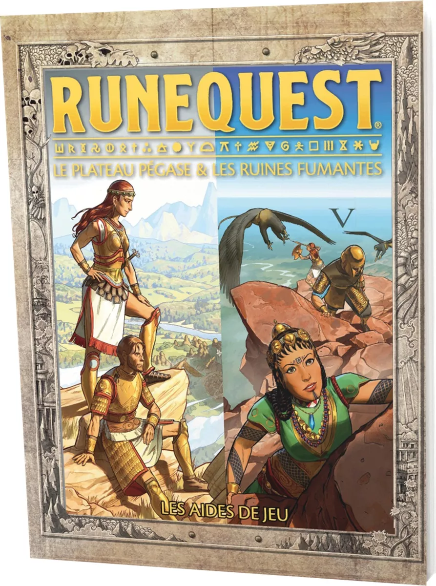 Boite de RuneQuest : Le Plateau Pégase & Les Ruines Fumantes - Les Aides de Jeu
